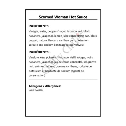 Scorned Woman Hot Sauce - Hot Sauce