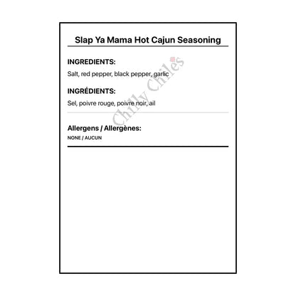 Slap Ya Mama Hot Cajun Seasoning - Spice/Peppers