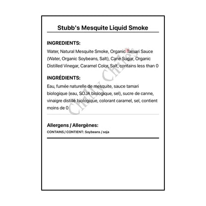 Stubb’s Mesquite Liquid Smoke - Marinade